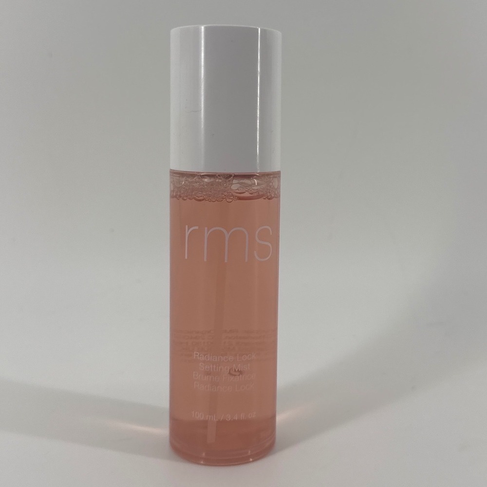 RMS Beauty Radiance Lock Setting Mist 100mL 3.4oz Pink Dewy Finish Spray